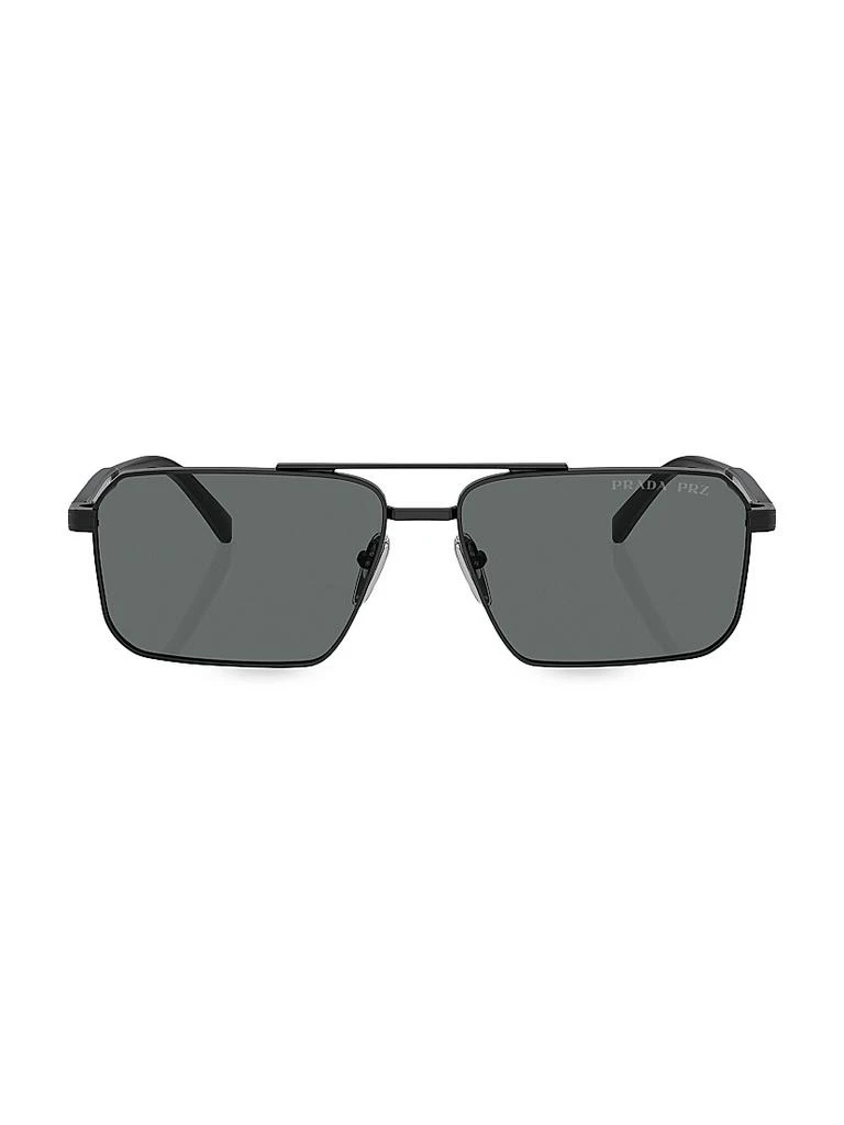 Prada 61MM Rectangular Sunglasses 3