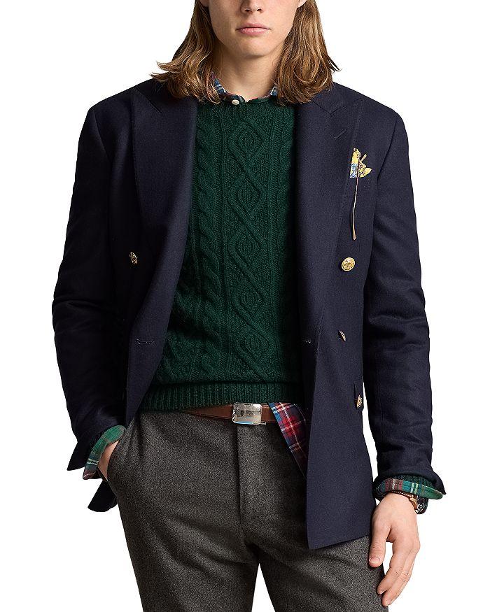 Ralph Lauren Tailored Wool Flannel Blazer