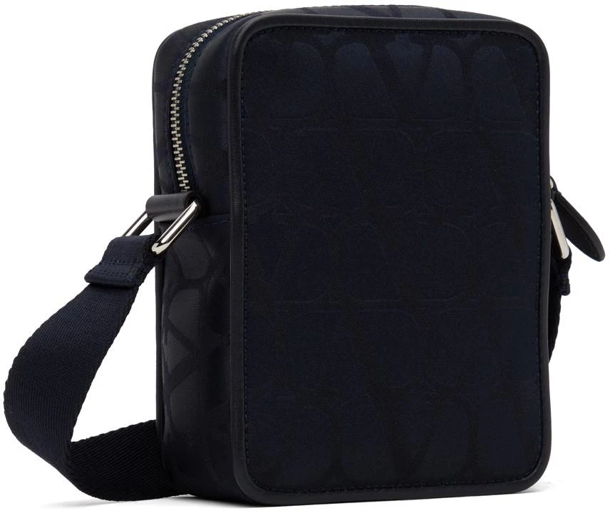 Valentino Navy Small Iconographe Nylon Messenger Bag 3