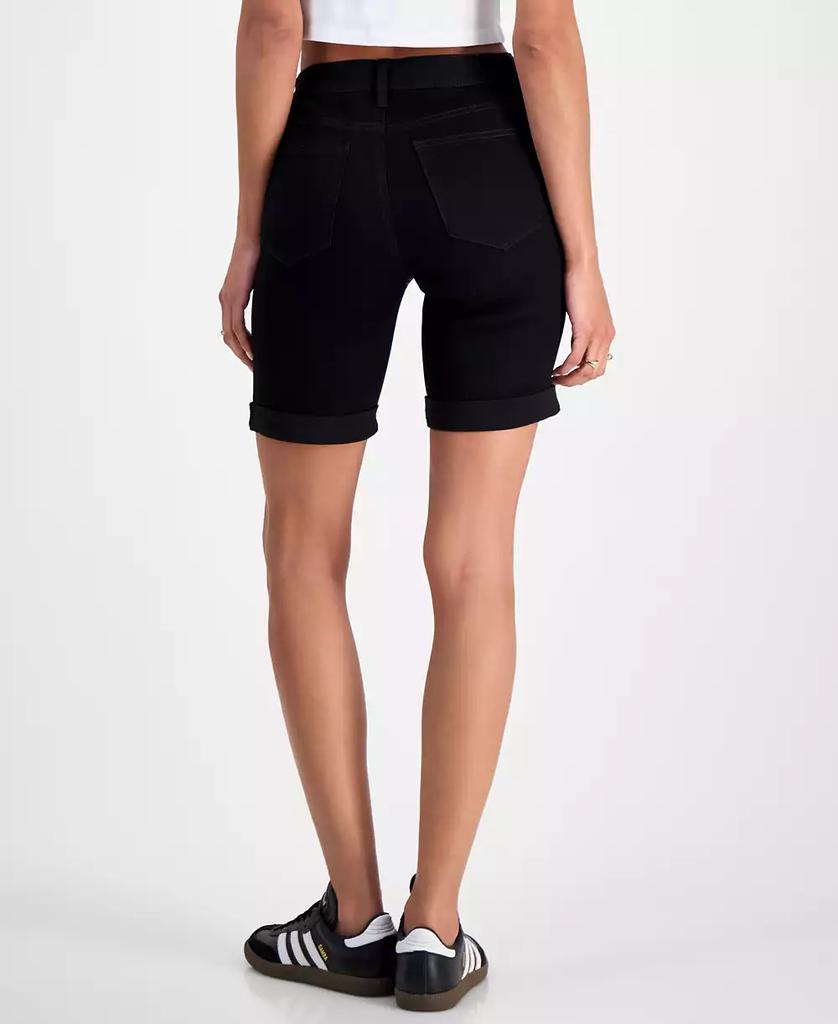 Celebrity Pink Juniors' Cuffed Hem Bermuda Denim Shorts
