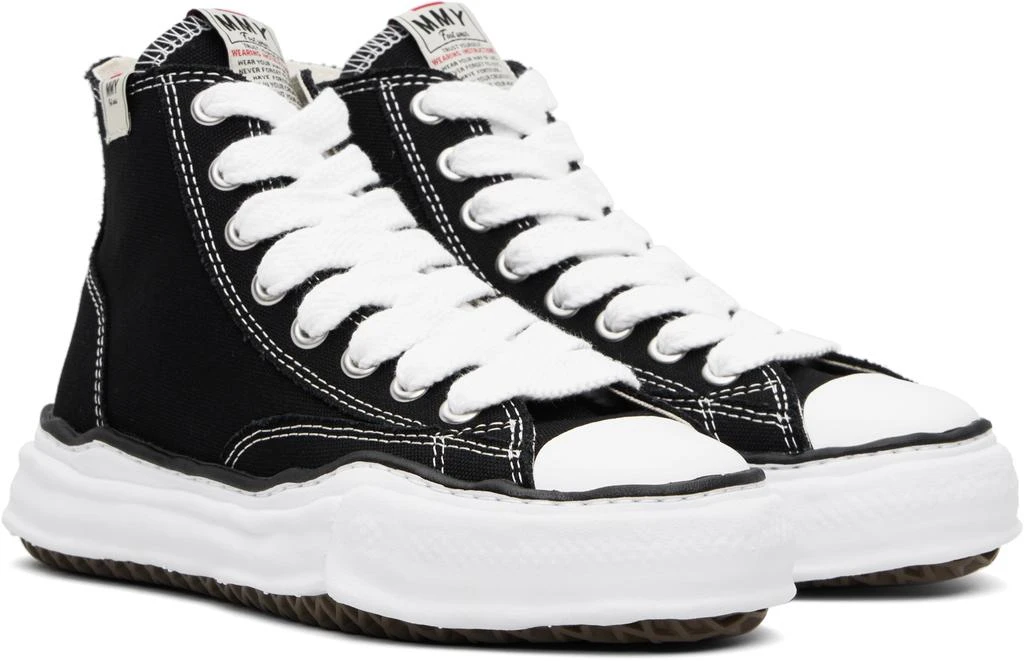 Maison MIHARA YASUHIRO Black 'Peterson' OG Sole Canvas Sneakers 4