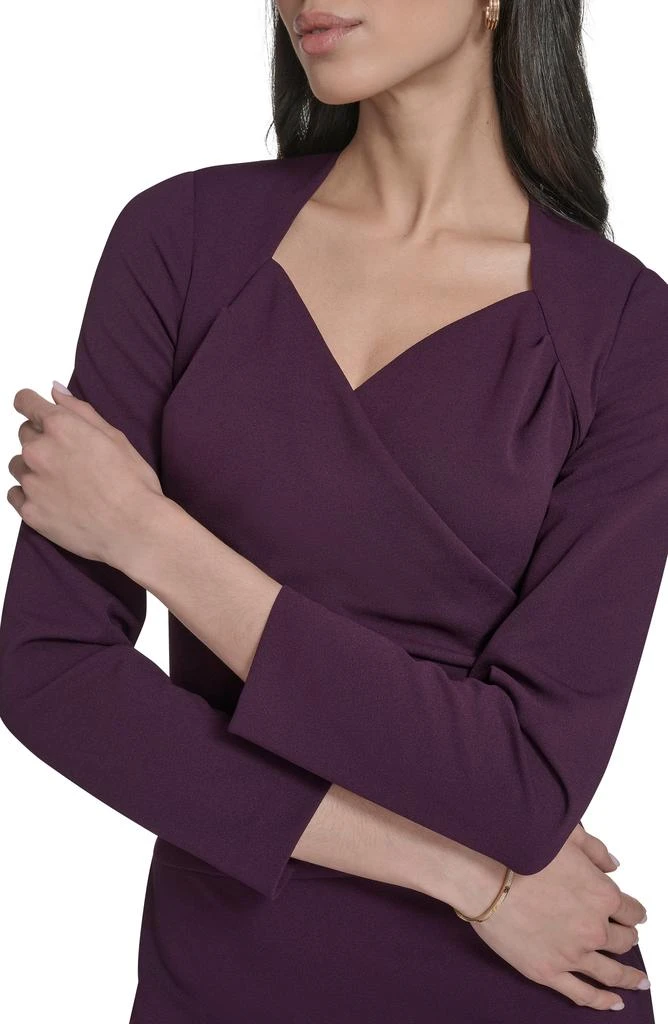 Calvin Klein Stretch Crepe Midi Sheath Dress 5