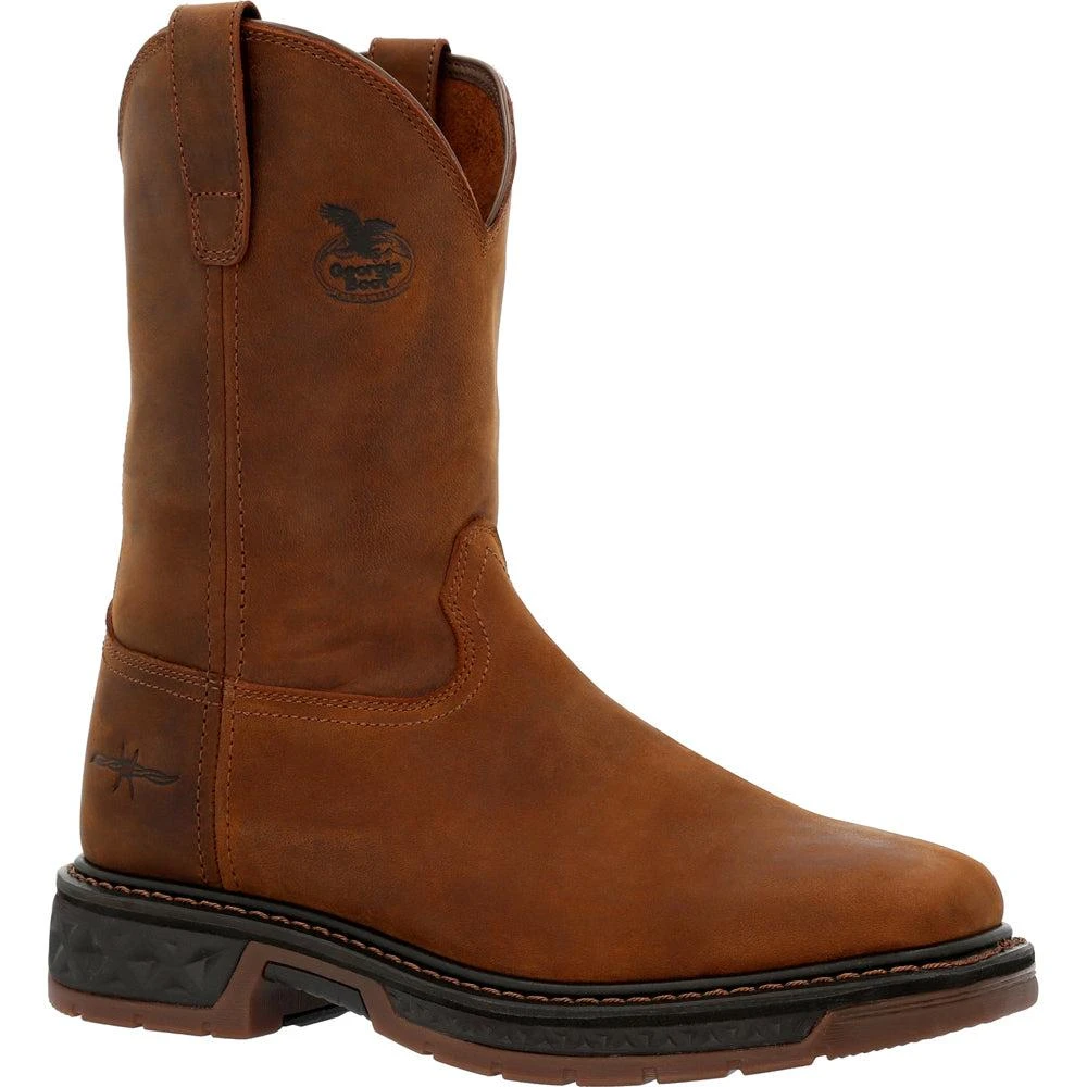 Georgia Boots Square Toe Pull On 8 inch Electrical Hazard Soft Toe Work Boots 2
