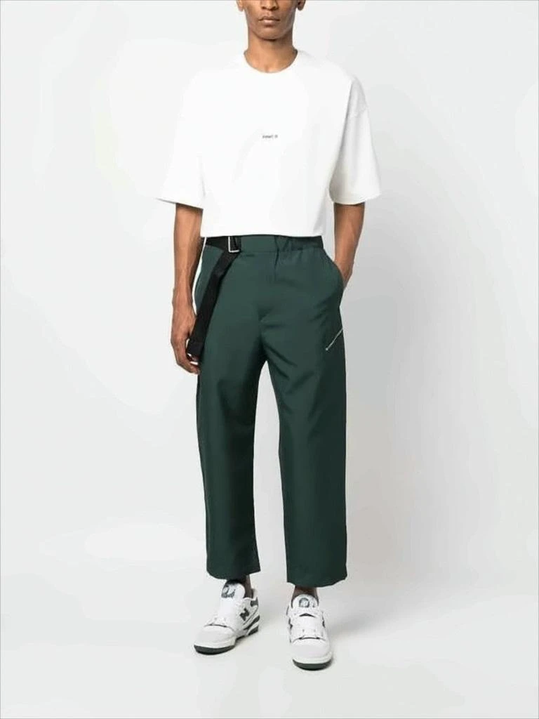 OAMC Cropped Straight-Leg Pants with Integrated Belt 2