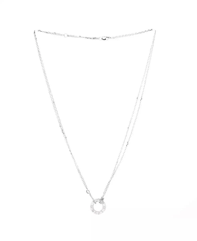 Cartier 2 Diamonds Love Pendant Necklace 2