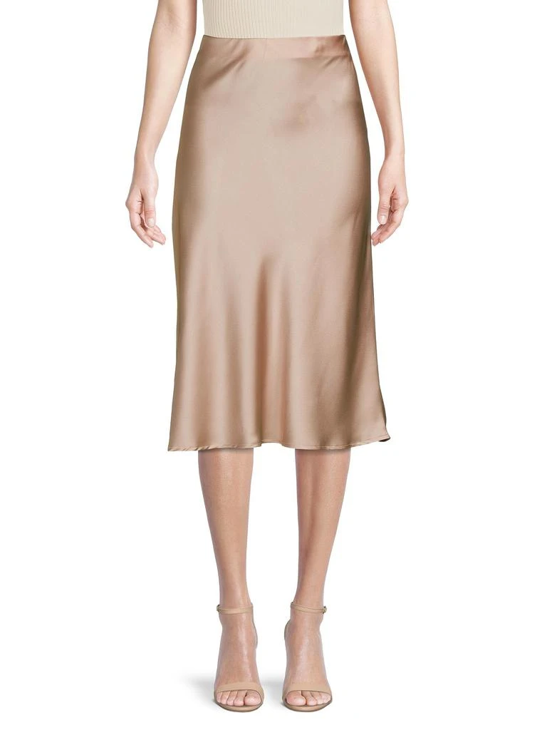 Renee C. Satin Midi Skirt
