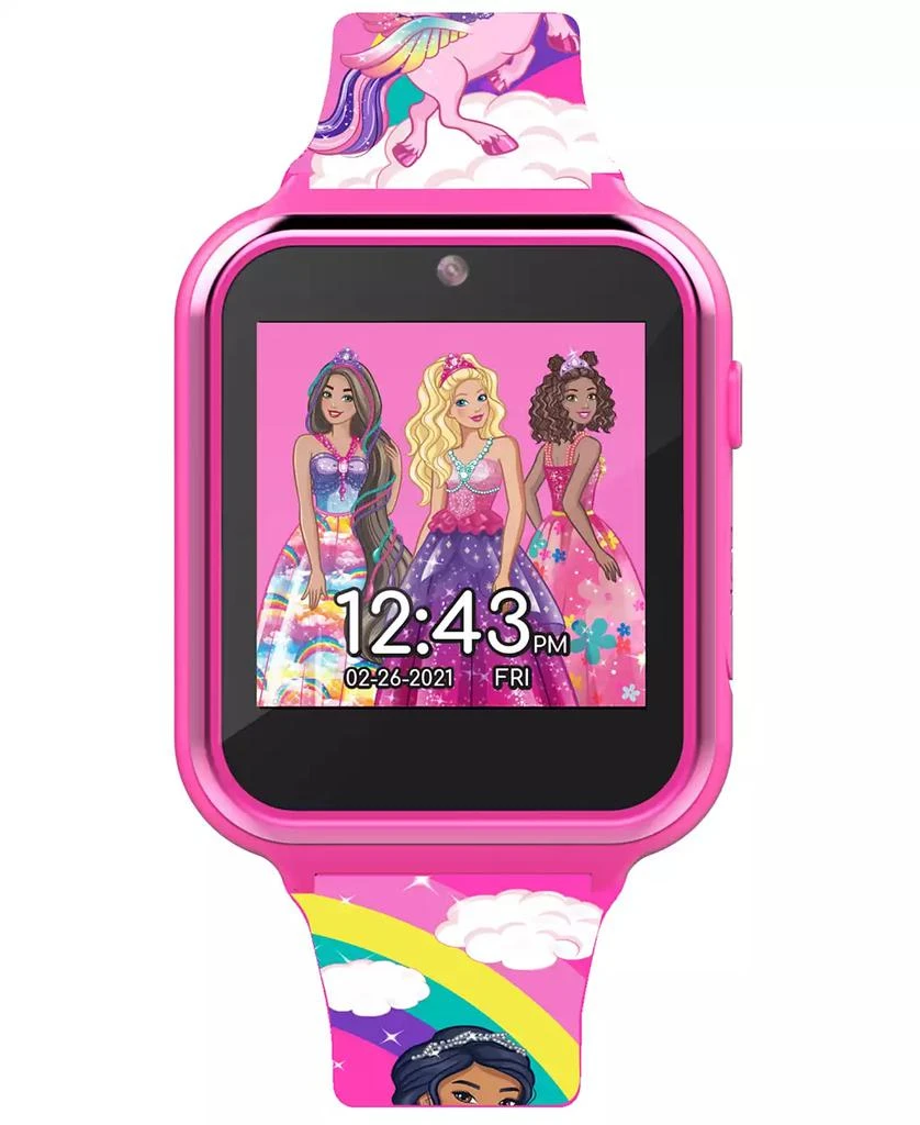 Accutime Children's Barbie Pink Silicone Smart Watch 38mm 1