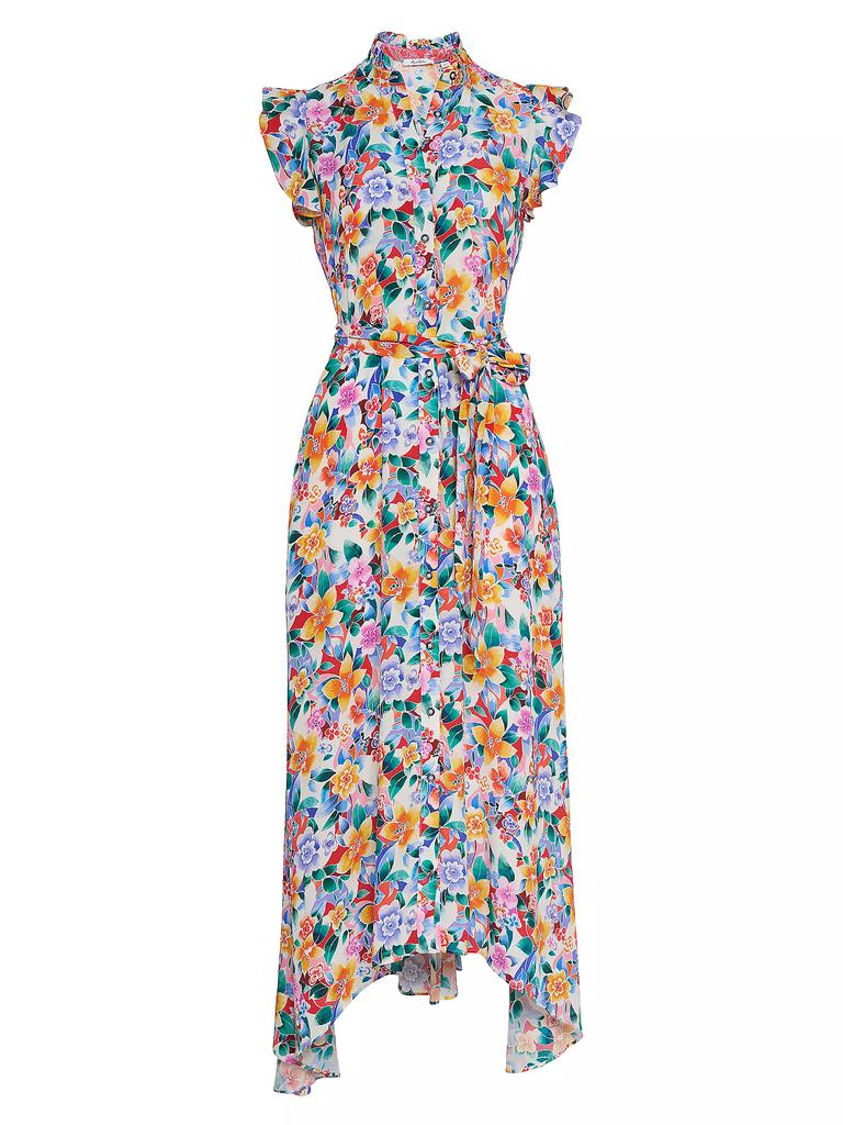 Robert Graham Sadie Silk-Blend Floral Maxi Dress