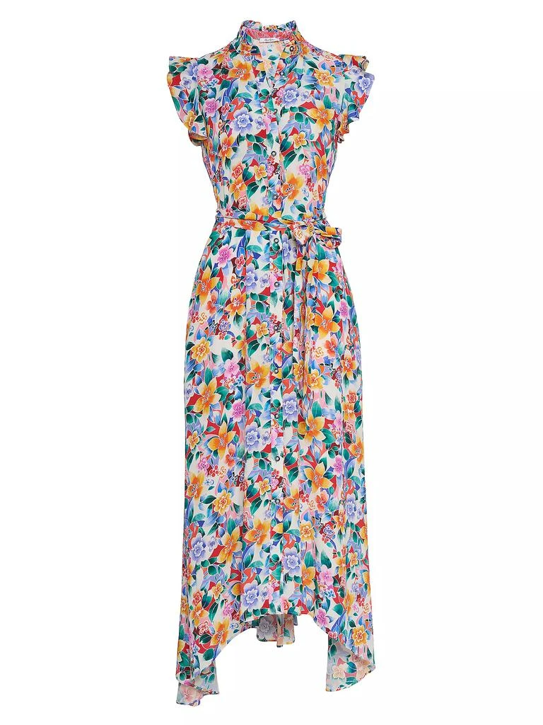 Robert Graham Sadie Silk-Blend Floral Maxi Dress 1