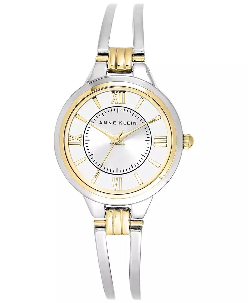 Anne Klein Watch, Women's Two-Tone Bangle Bracelet 29mm AK-1441SVTT 1