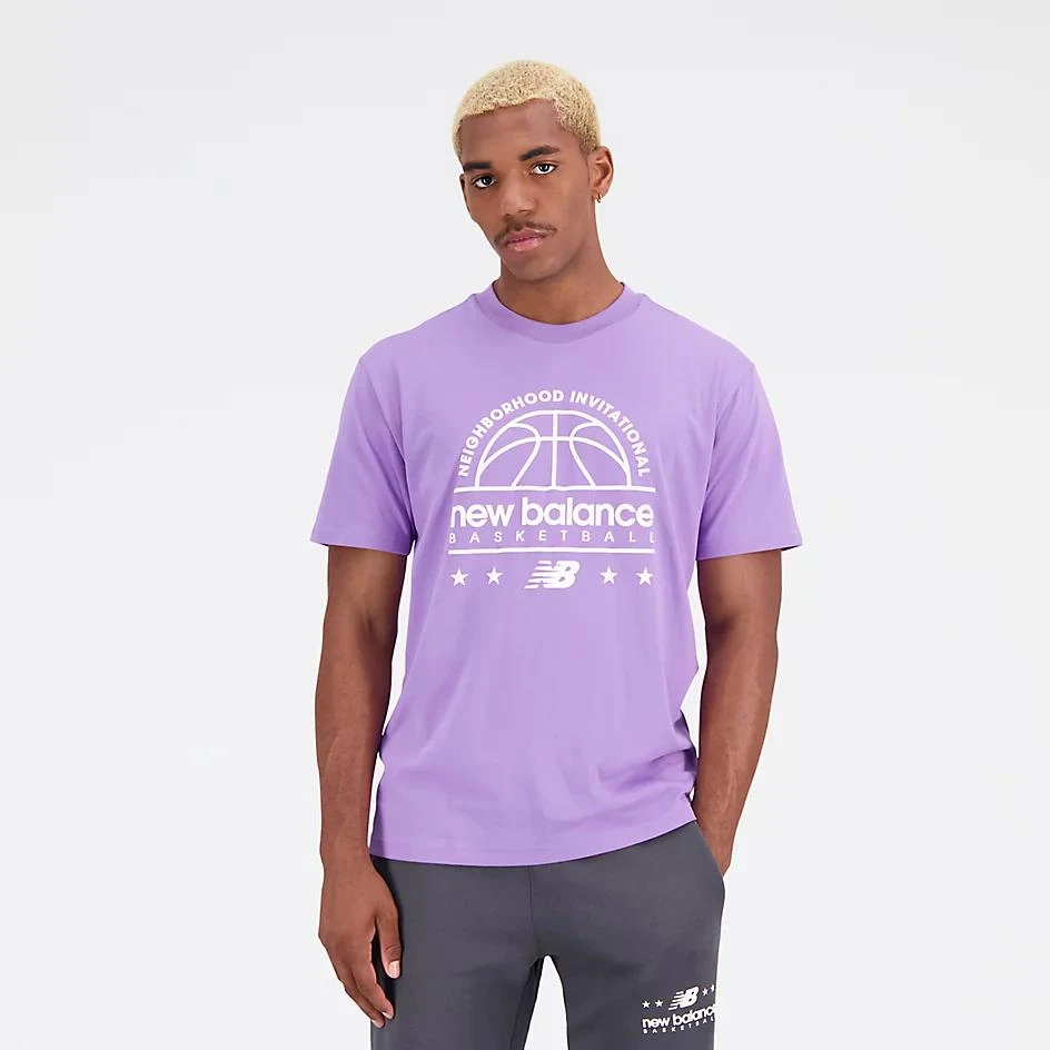 New Balance Hoops Cotton Jersey Short Sleeve T-shirt 1