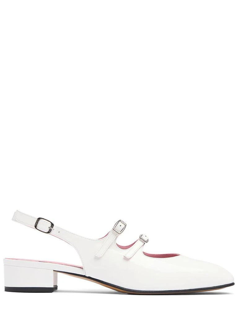 Carel 20mm Peche Patent Leather Slingbacks 1