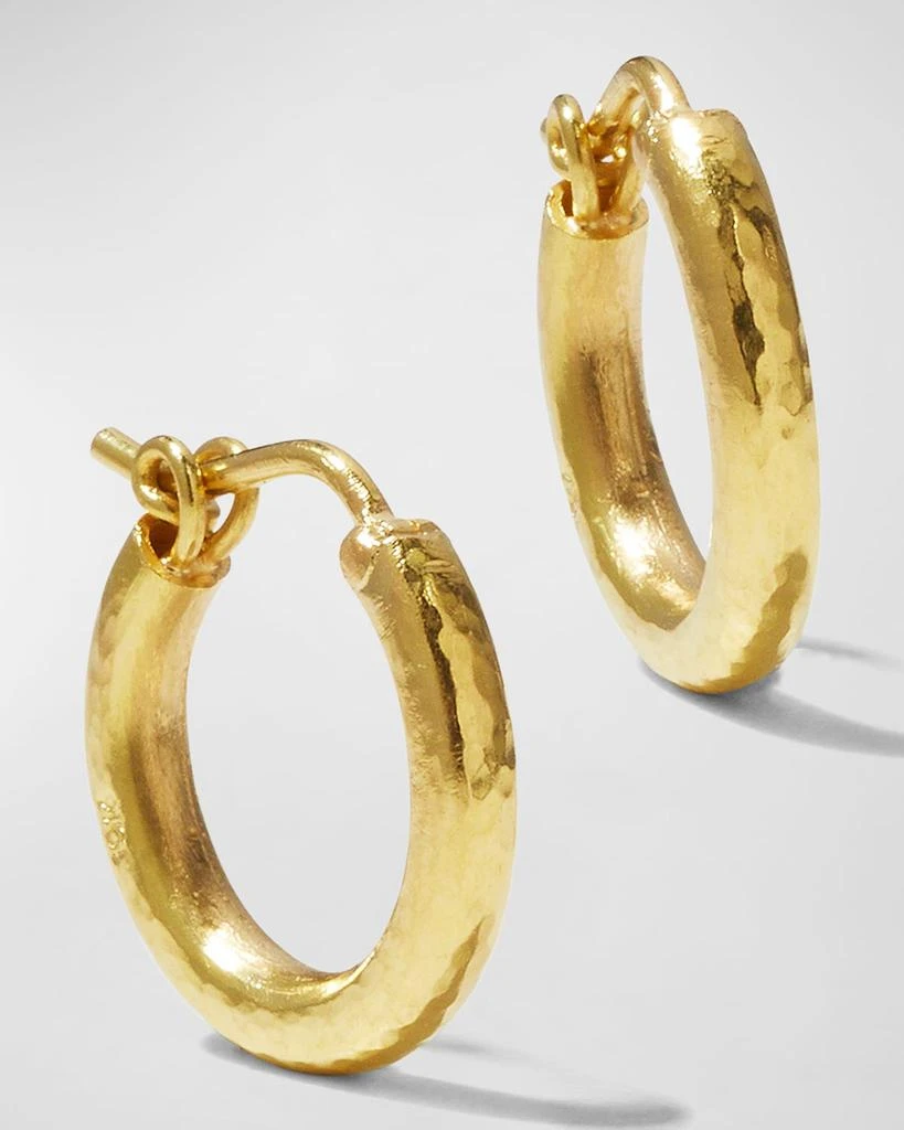 Elizabeth Locke 19K Yellow Gold Hoop Earrings