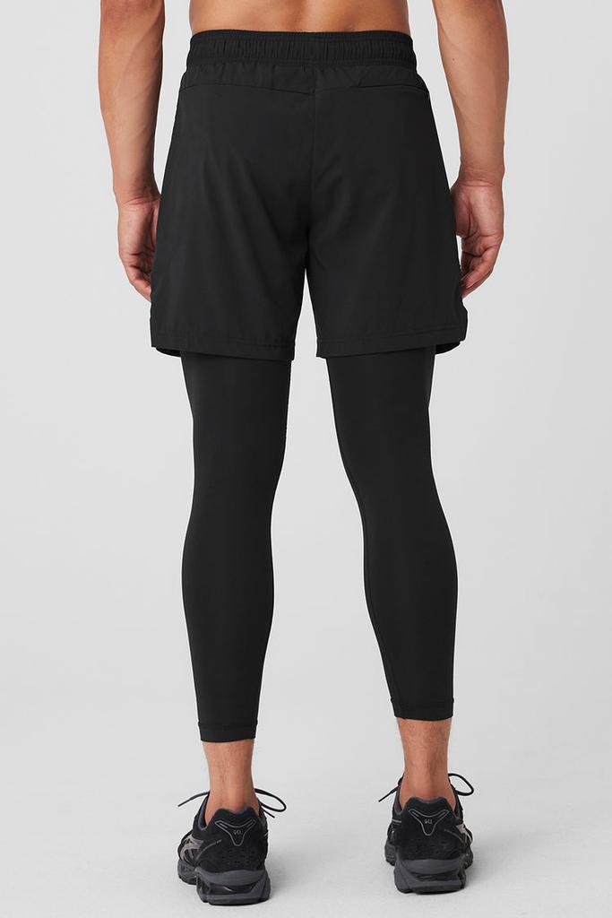 Alo Stability 2-In-1 Pant - Black/Black