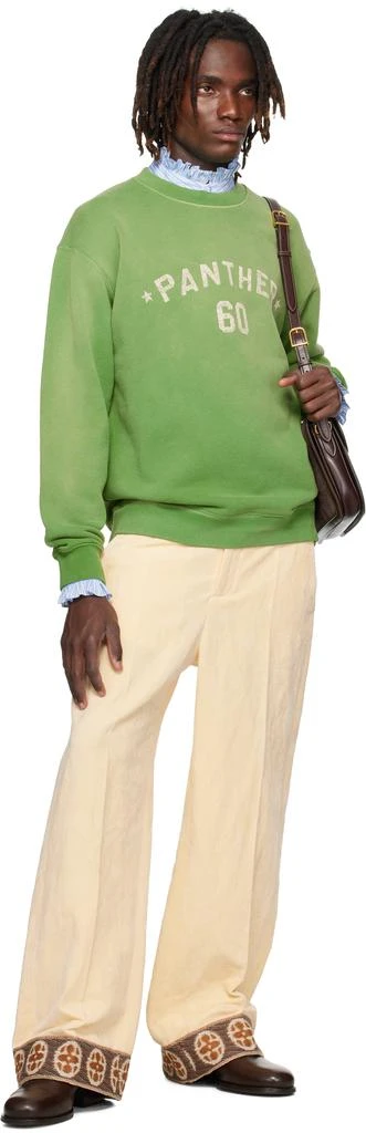 Valentino Green 
Chez Valentino
 Print Cotton Sweatshirt 4