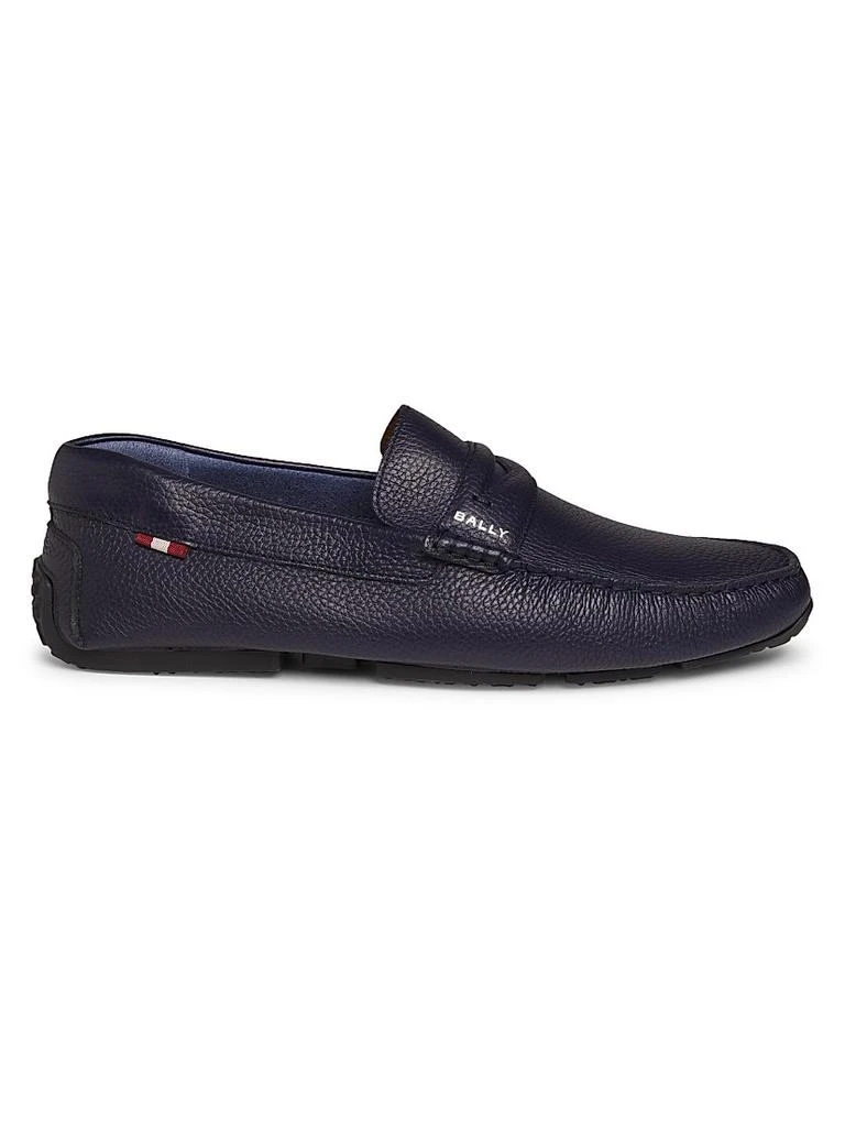 Bally Black Grained Deer Leather Nadim Mocassin - NWT Black Grained Deer Leather Nadim Mocassin – On Sale Now with  main image 3