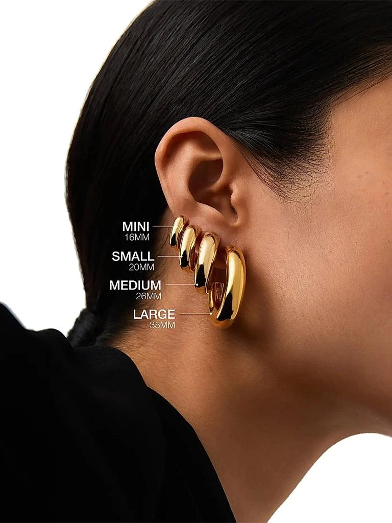 Missoma Chubby 18K-Gold-Plated Small Hoop Earrings 2