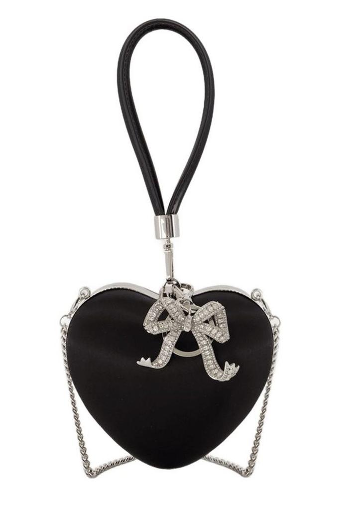 SALE【selr-portrait】ラインストーンマイクロクレセントバッグ Self-portrait Multi Rhinestone Crescent Micro Bag | ModeSens