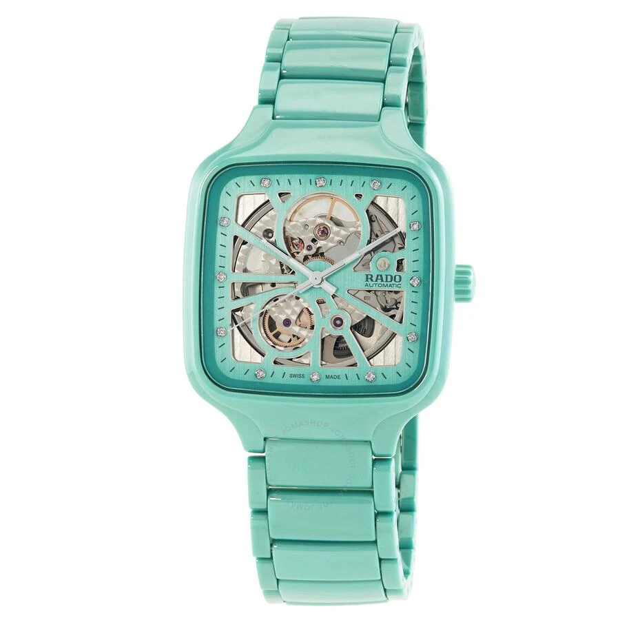 Rado True Square Open Heart Automatic Diamond Unisex Watch R27176712 1