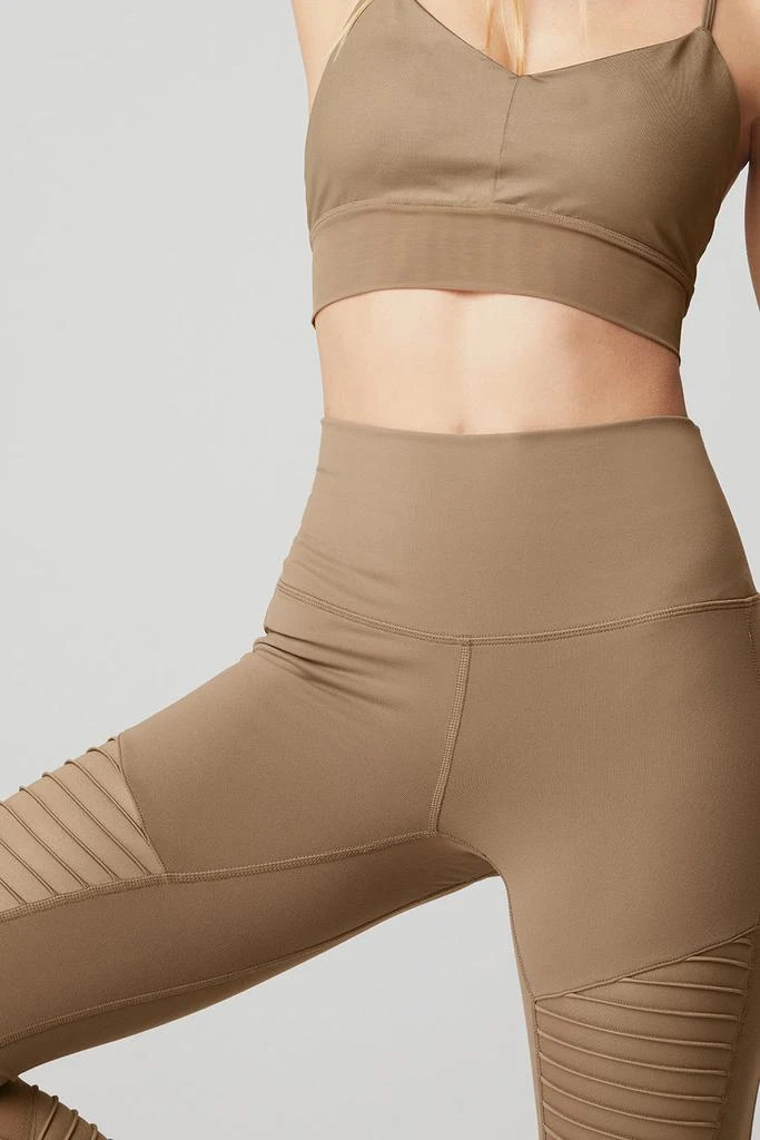 Alo High-Waist Moto Legging - Gravel/Gravel Glossy 4