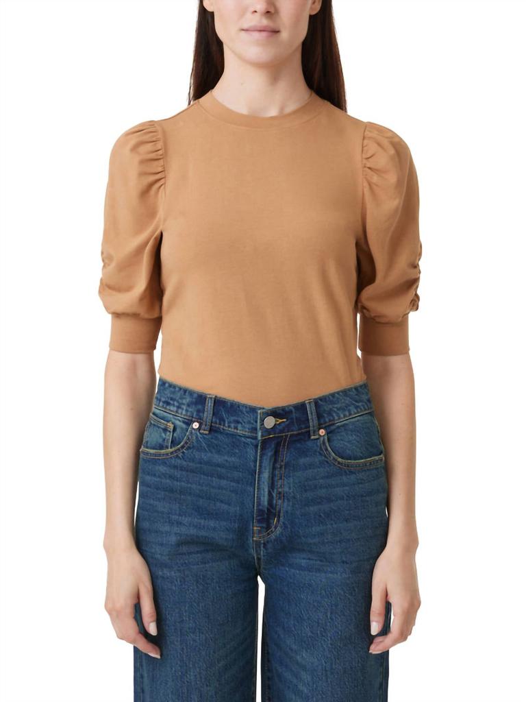 Habitual Habitual - Gathered Sleeve Knit Top