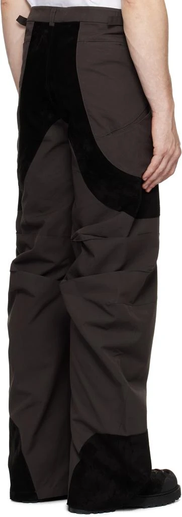 CMMAWEAR Brown Articulated Dart Trousers 3
