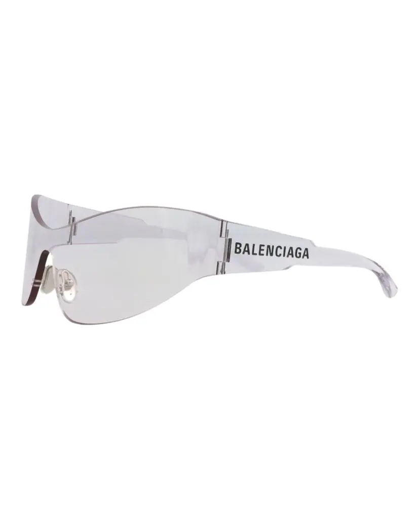 Balenciaga Shield-Frame Nylon Sunglasses 2