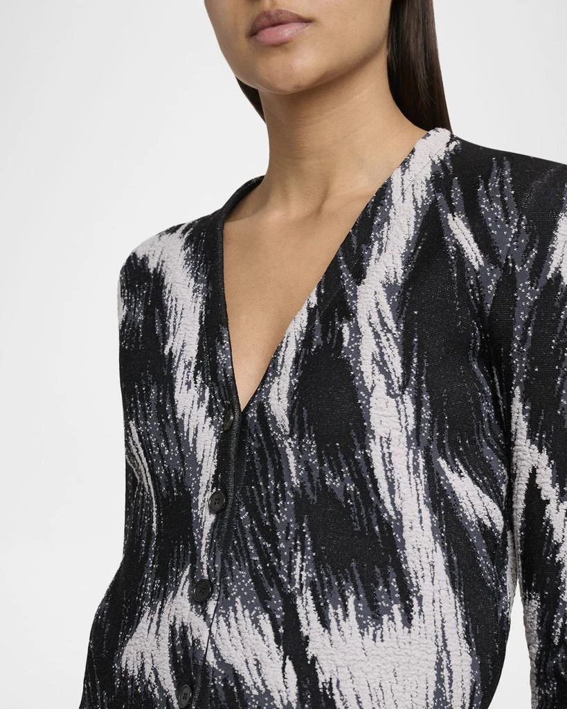 Givenchy V-Neck Cropped Cardigan 5