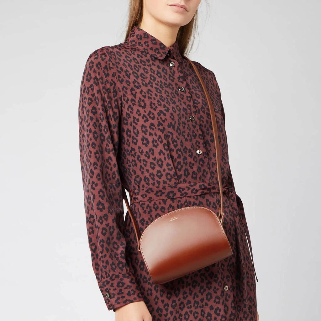 A.P.C. A.P.C. Clutch Demi-Lune Leather Bag 2