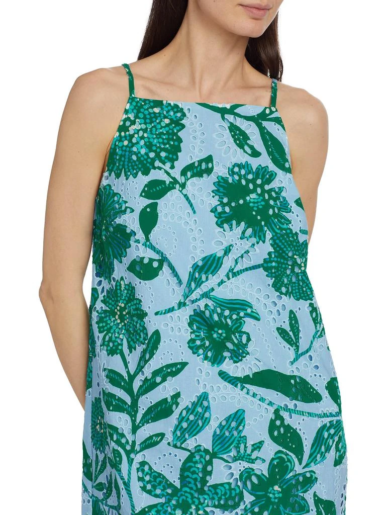 FIGUE Leonie Floral Cotton Slip Dress 4