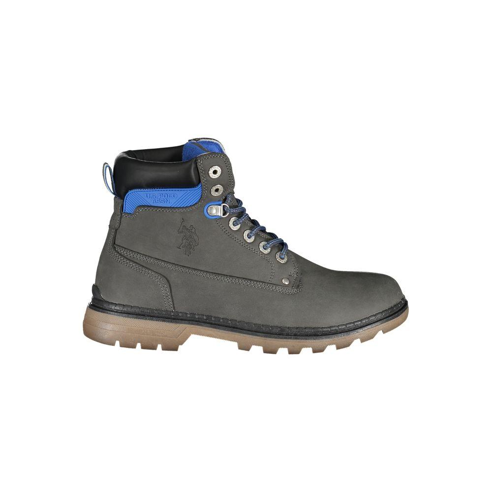 U.S. POLO ASSN. Elegant High Lace-Up Boots with Logo Men's Detail