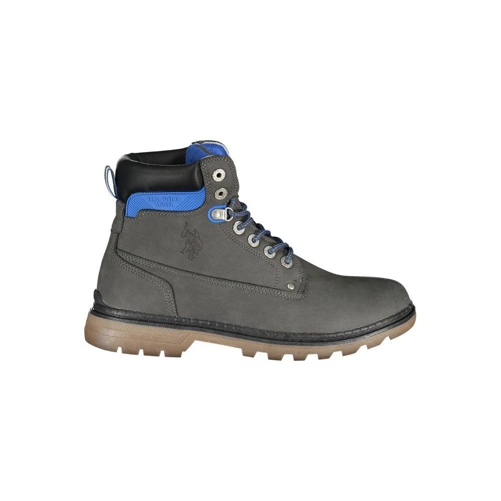 U.S. POLO ASSN. Elegant High Lace-Up Boots with Logo Men's Detail 1
