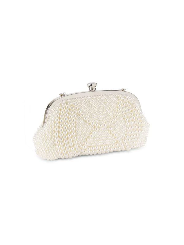 La Regale Faux Pearl Convertible Clutch 3