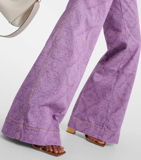 ETRO Printed flared jeans 5
