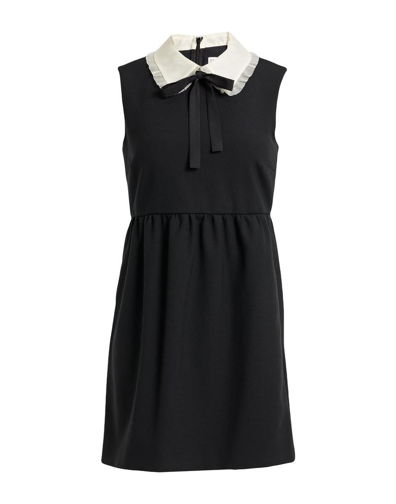 RED VALENTINO★Pussy-bow tiered glittered tulle mini dress REDVALENTINO Pussy-bow ruffled glittered tulle mini dress