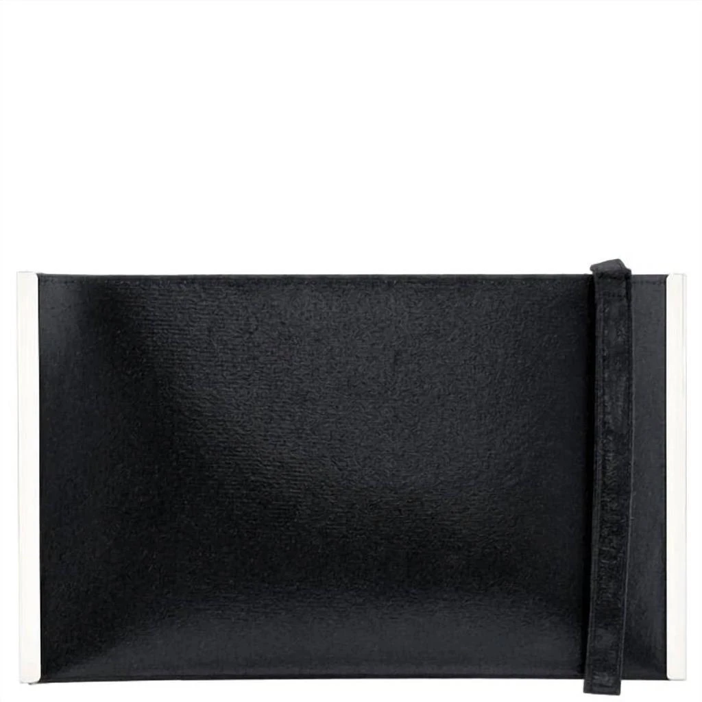 Nina Nina - Women
s Divine Reflective Suedette Crystals Wristlet Clutch 3