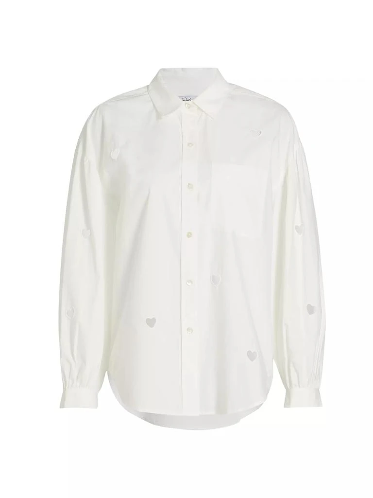 Rails Janae Cotton-Blend Heart Cut-Out Shirt 1