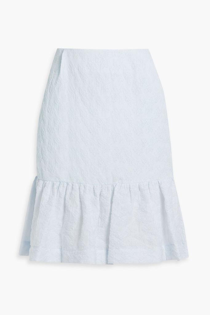 Simone Rocha Ruffled cloqué mini skirt