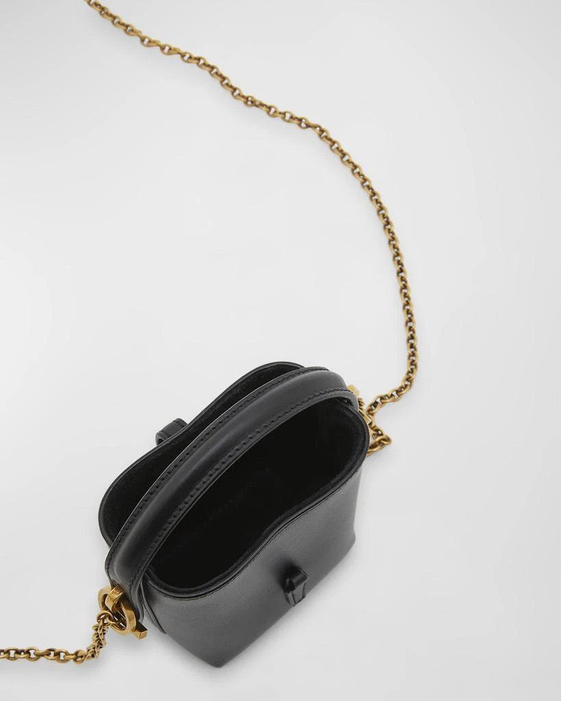 Yves Saint Laurent Le 37 Micro YSL Leather Bucket Bag 4