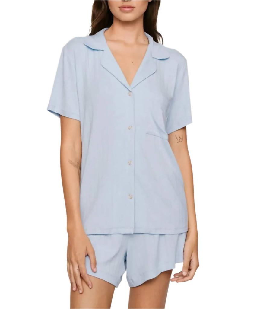 Eberjey Eberjey - Gisele Rib Relaxed Short Pajama Set