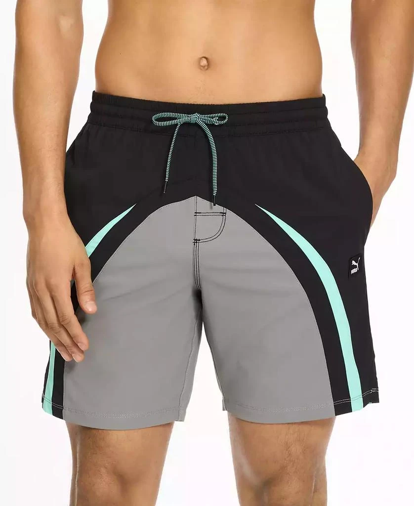 Puma Men's 7" Swim SWXP Colorblocked Trunks 1