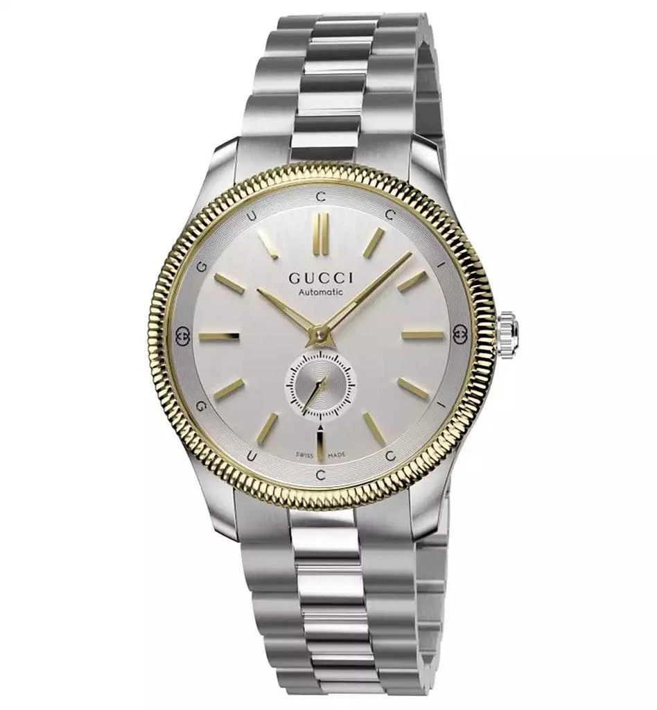 Gucci Men's Swiss Automatic G-Timeless Stainless Steel Bracelet Watch 40mm 1