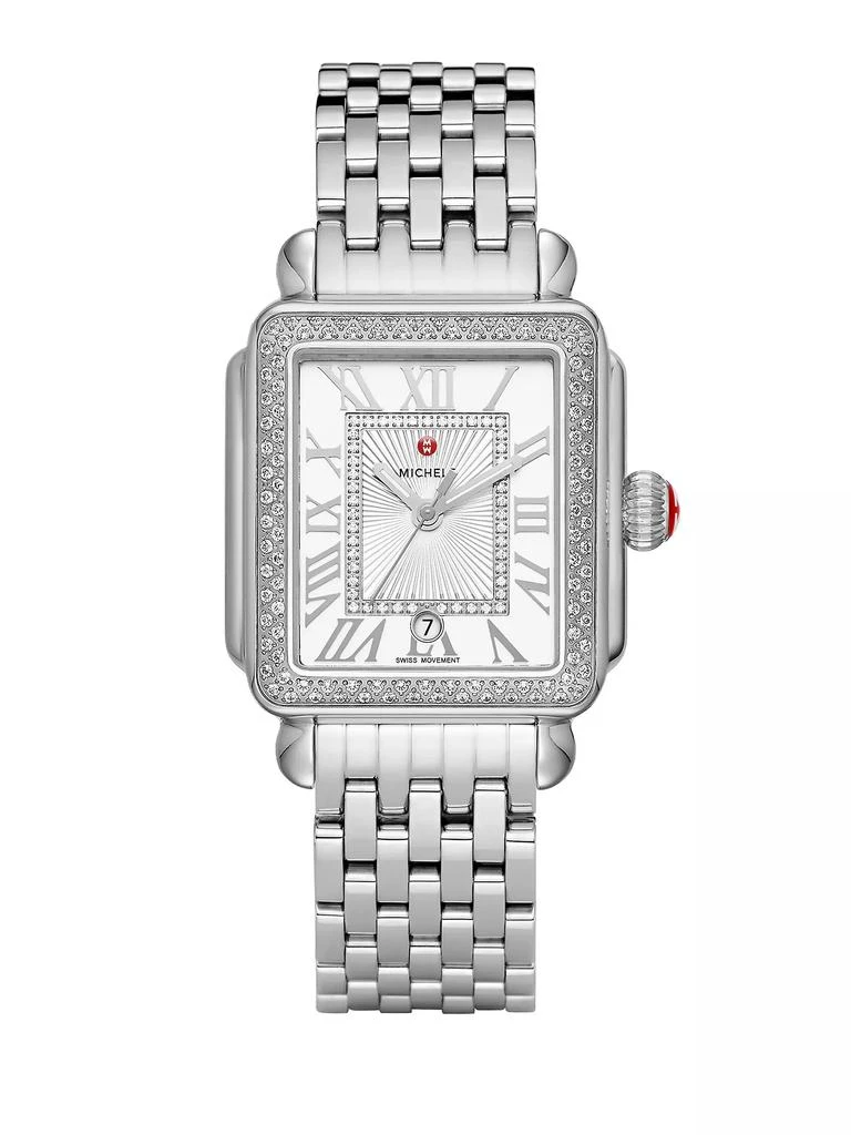 Shop Michele Deco Diamond Mother of Pearl Dal Steel Women display picture 2