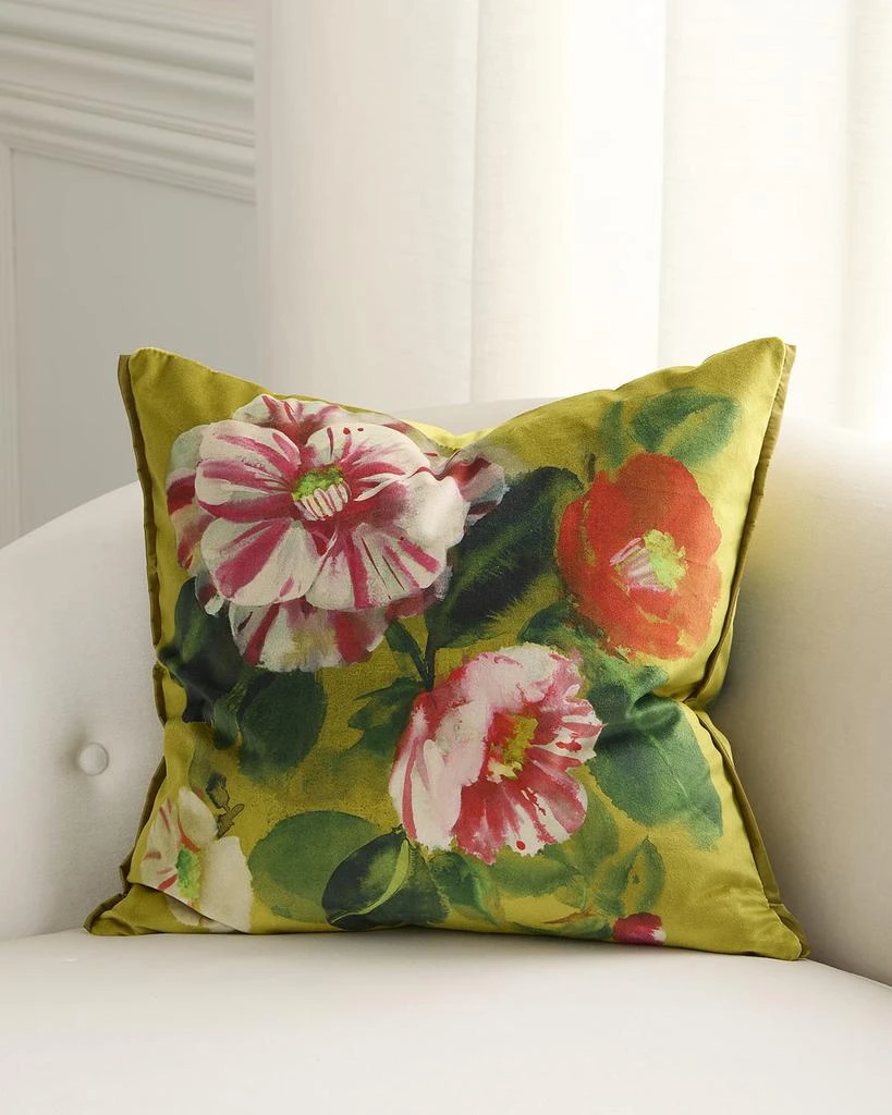 Designers Guild Camellia Velours Decorative Pillow, 20" Square