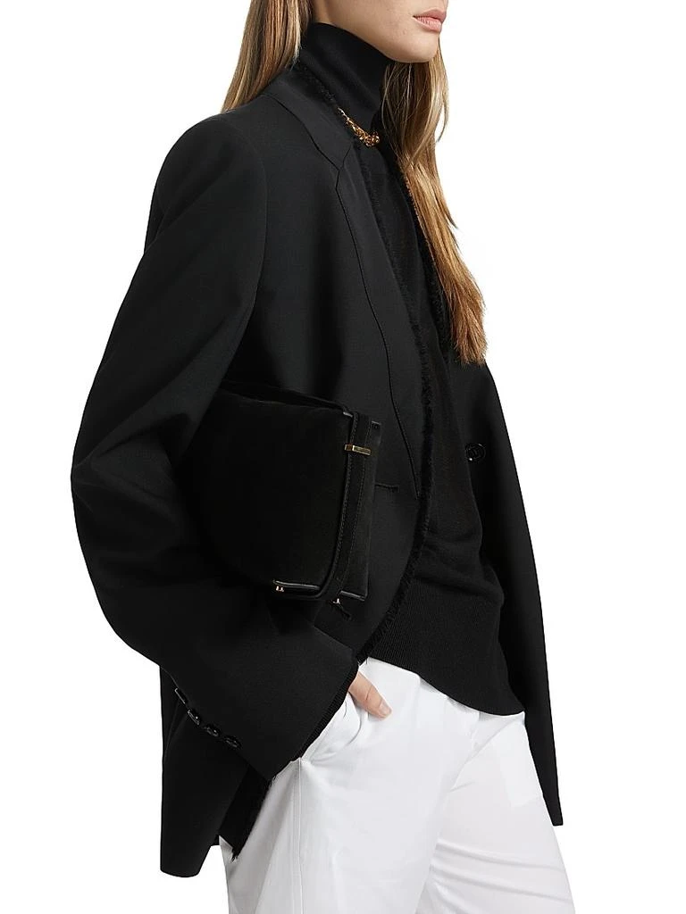 Totême Raw Lapel Wool Single-Breasted Jacket 6