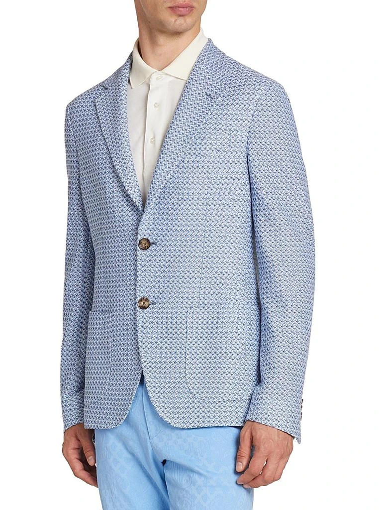 ETRO Roma Honeycomb Cotton Sport Jacket 4