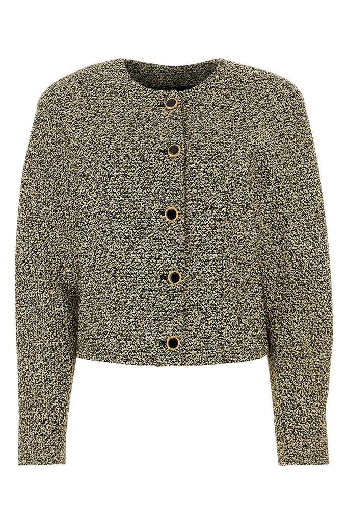 ジャケット ALESSANDRA RICH OFF SHOULDER JACKET TWEED BOUCLE Alessandra Rich Tweed Bouclé Off-the-shoulder Jacket