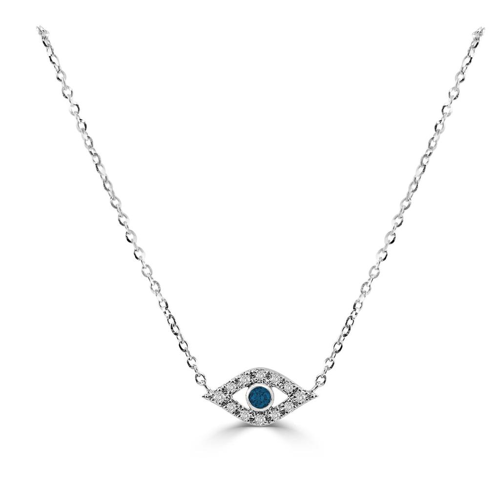Sabrina Designs 14k Gold & Diamond Evil Eye Necklace