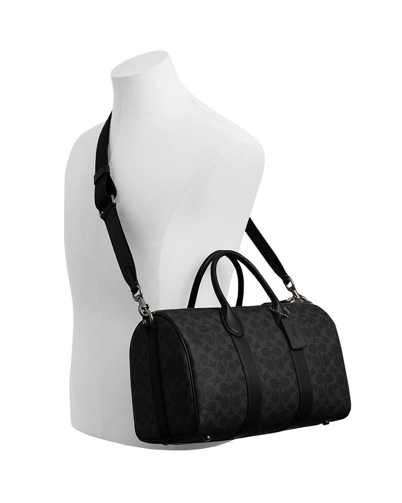 Coach Signature Canvas Compass Bag 35 3