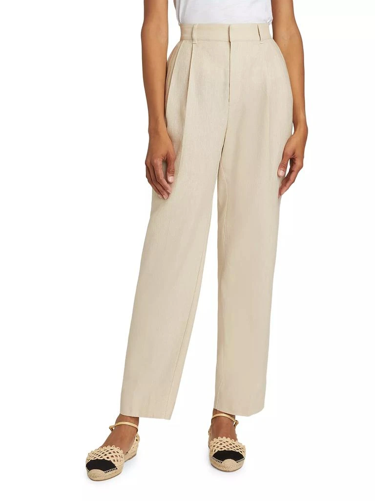 Cinq à Sept Arlene Linen-Cotton Straight Pants 3